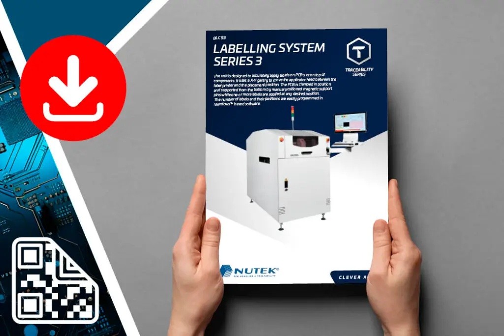 Nutek PCB labeling flyer