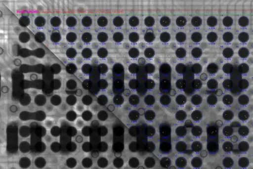 2D x-ray performed by TVX-im9000F of BGA example