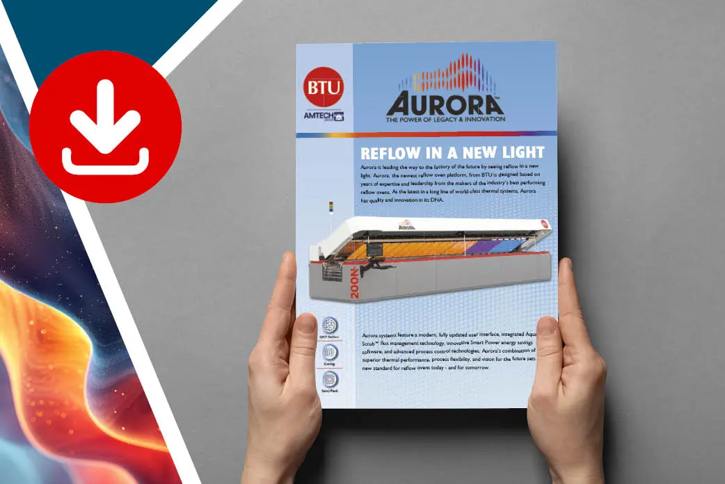 BTU Aurora 200N brochure with a download icon on the left side