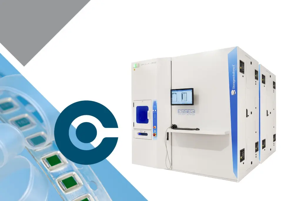 Storage solution ultraflex 3600 + 3900 units combined to store SMD