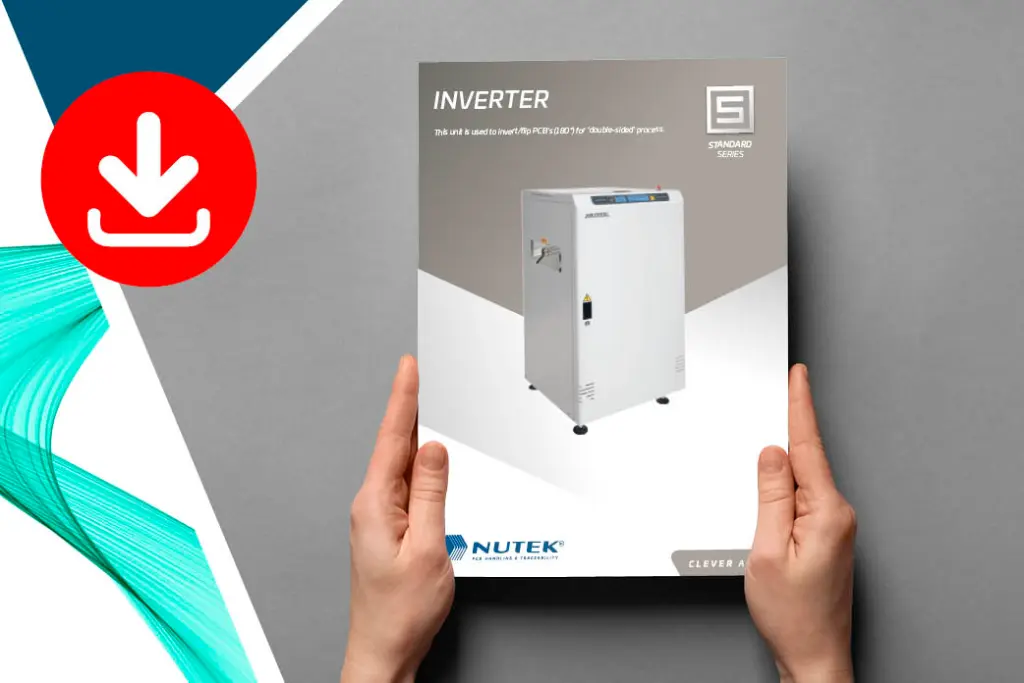 specifications on Nutek inverter conveyor with pcb flip function