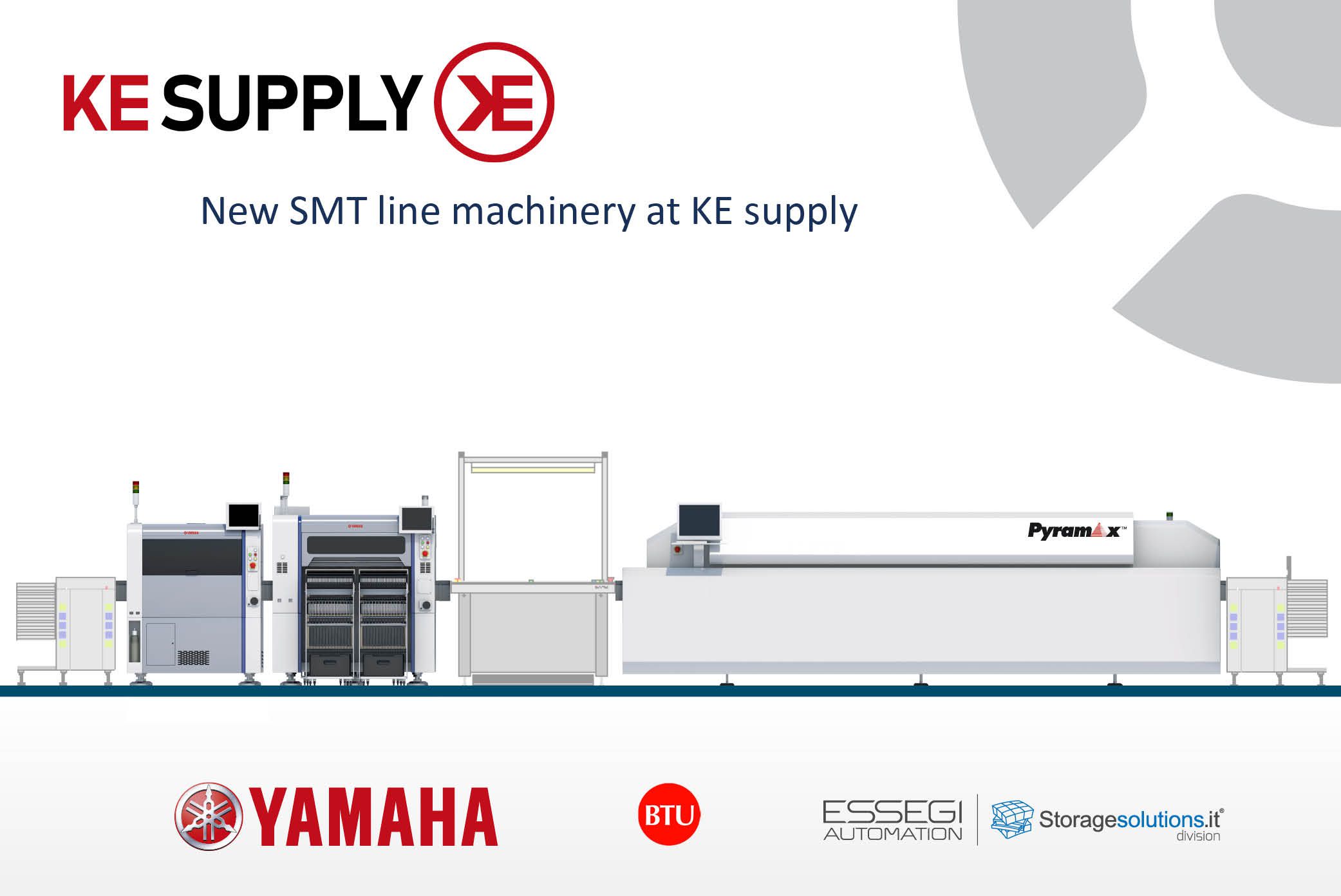 KE Supply complete new SMT line