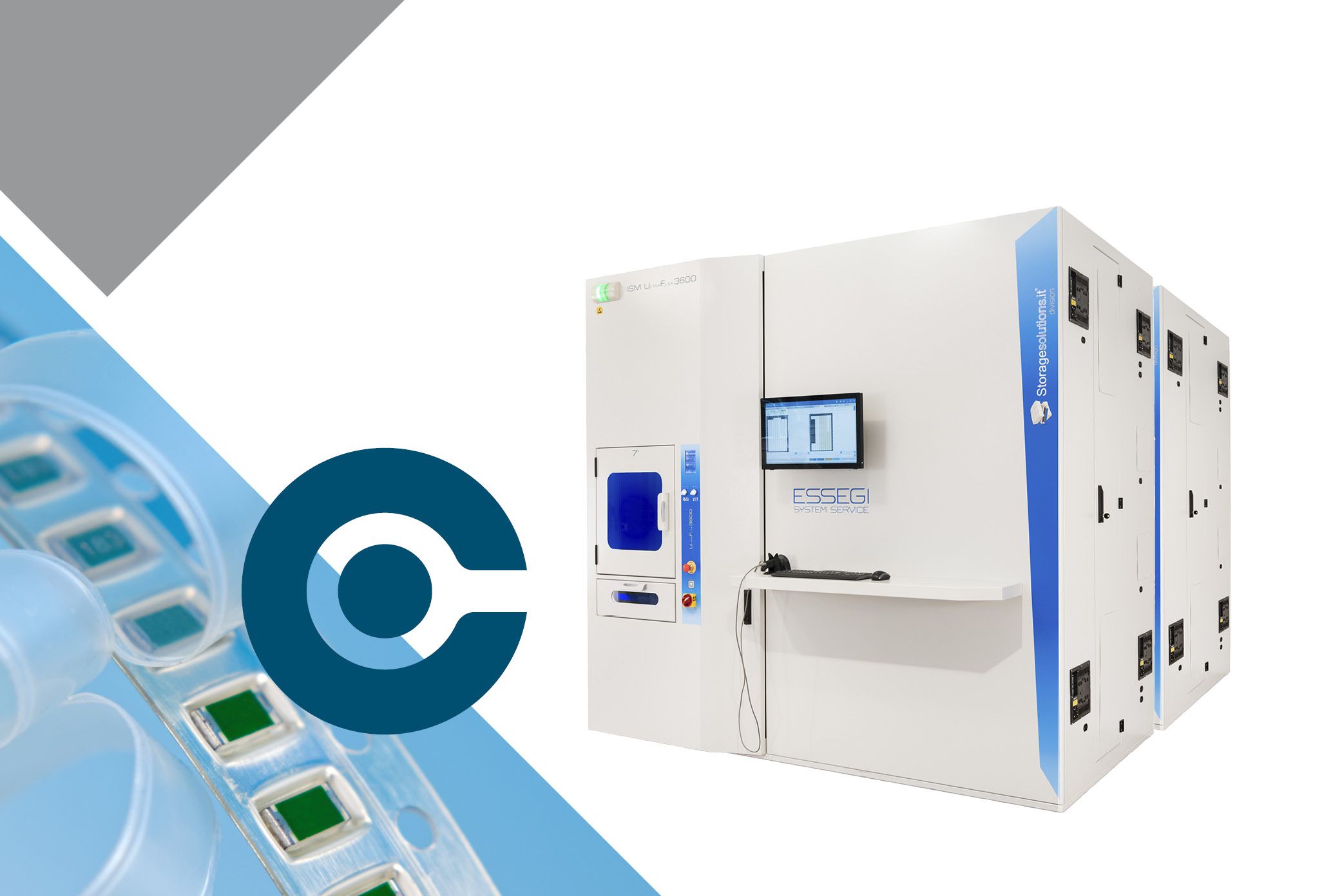 SMD storage solution ultraflex 3600 + 3900 | Essegi SMD storage tower