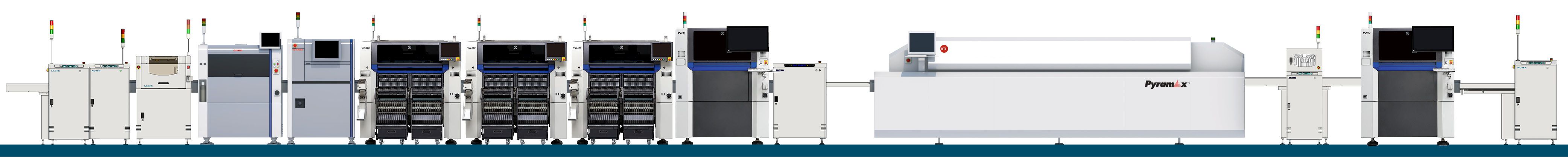  complete SMT line with line machinery all from CORE-emt