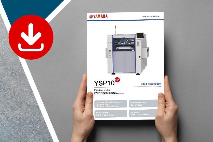 Solder printer spec sheet on YAMAHA YSP10 screen printer
