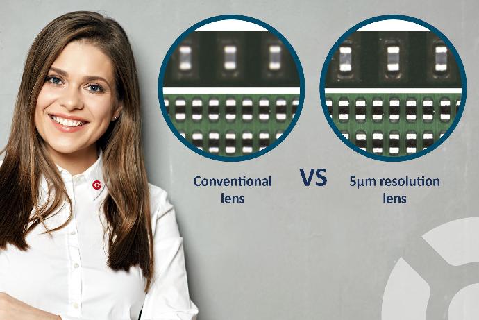 Historical AOI challenge with conventional AOI lens vs 5 μm lens   