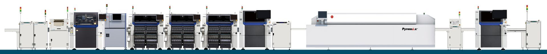 complete SMT line with line machinery all from CORE-emt