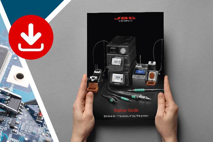 JBC soldering station brochure also called the JBC station guide