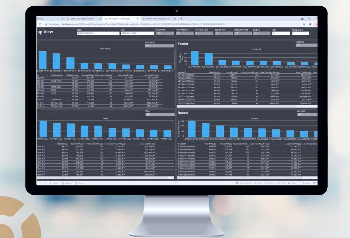 Production analytics during & after PCB assembly with Yamaha Intelligent Factory