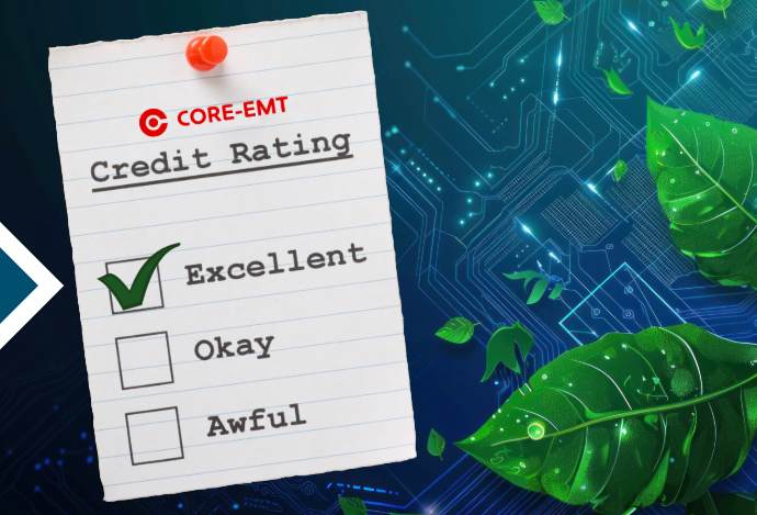 CORE-emt credit rating is AAA excellent