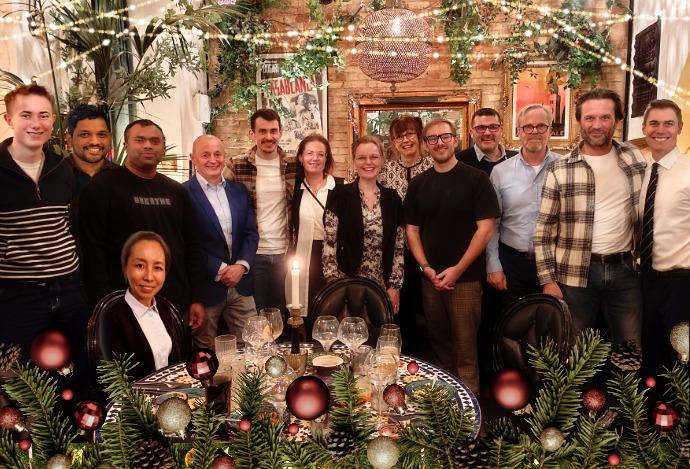 The CORE-emt team from the Christmas party 2025
