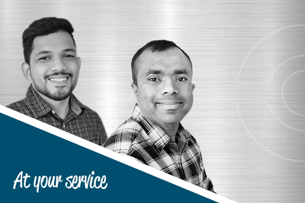 Meet the service team Randika and Kasun