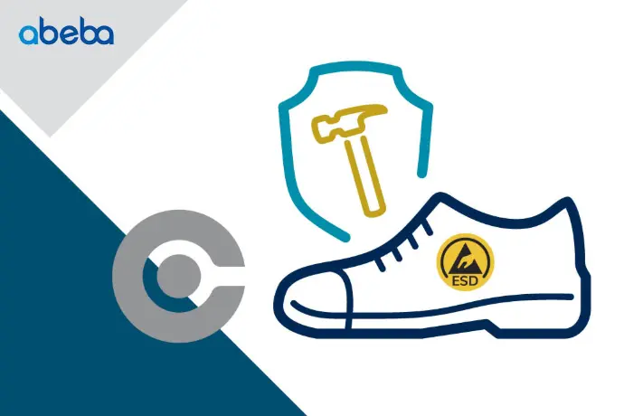 ESD footwear for ESD safe production