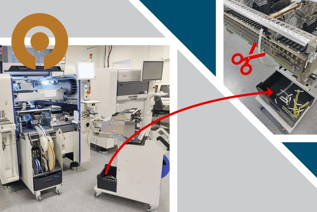 YAMAHA FES cart with cut tape waste container