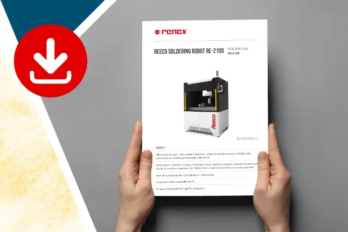 Download soldering robot data sheet on Reeco RE-2100