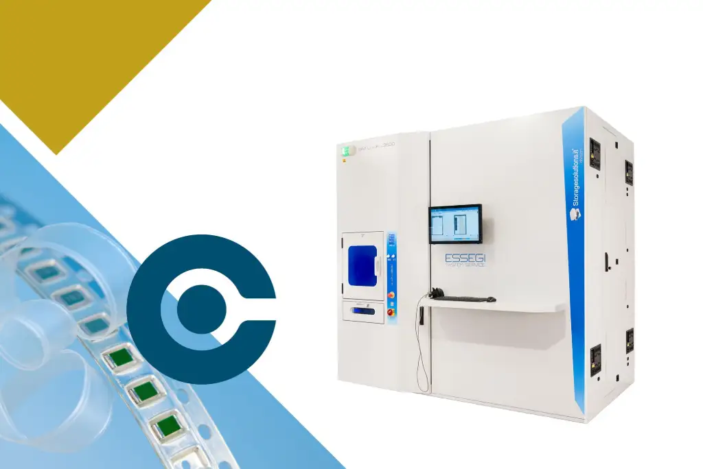 Essegi ISM 3600 storage solution to store SMD components