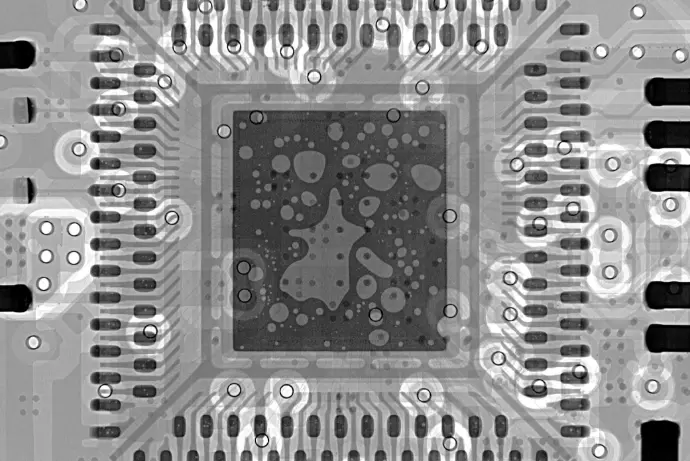 2D x-ray picture of QFN picture performed by Techvalley TVX-im9000F