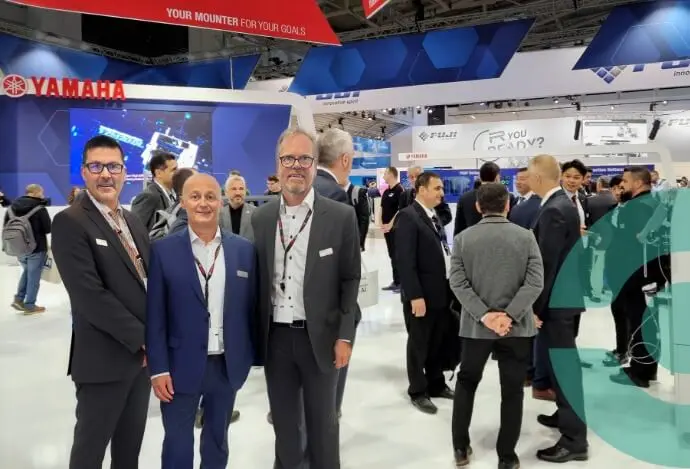 The CORE-emt team at Productronica 2023 the electronics manufacturing industry expo of the year