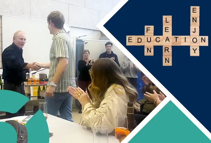 Nicklas is presented with his diploma