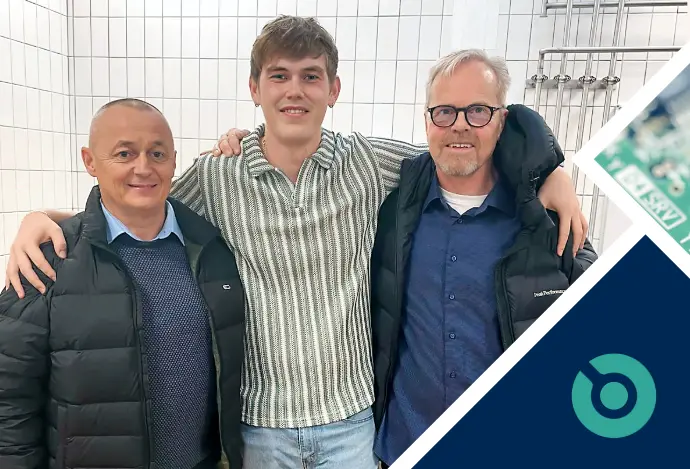 Steen, Nicklas, Peter on Nicklas graduation day