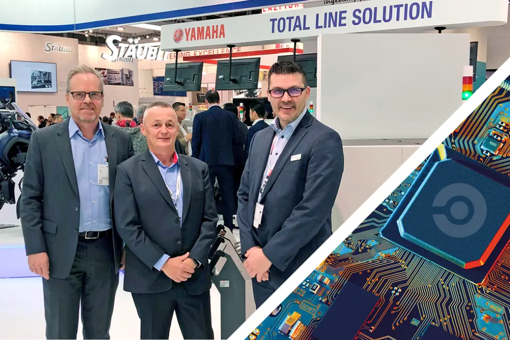 The CORE-emt team at Productronica 2023  the electronics manufacturing industry expo of the year