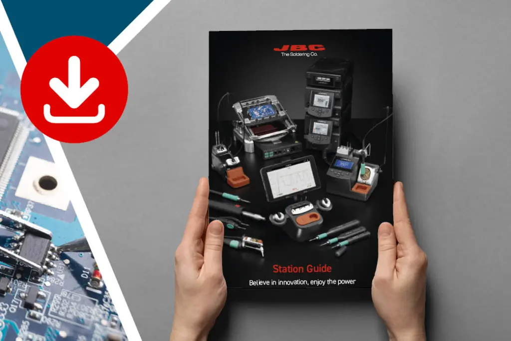 JBC soldering station brochure also called the JBC station guide