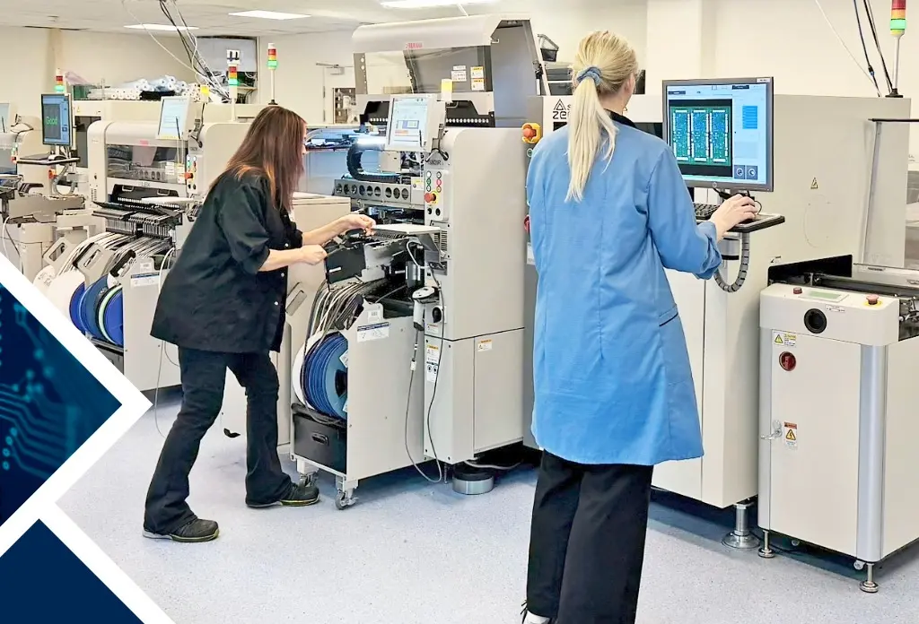 Liftlogic SMT line operated by the skilled personal